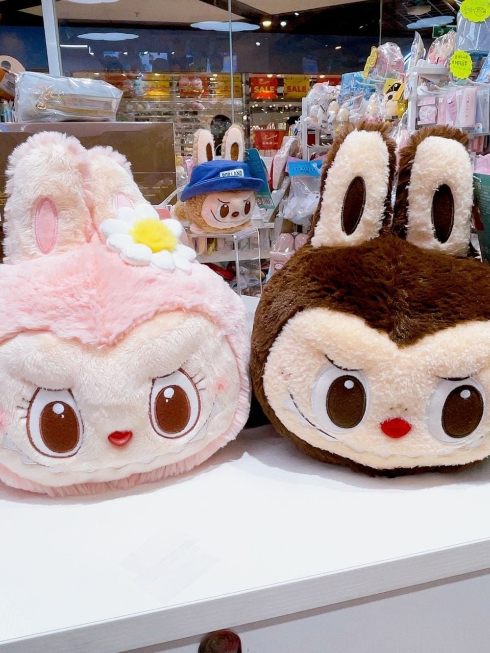 POP MART The Monsters POP LAND Plush Pillow - Pink Mokoko 💗